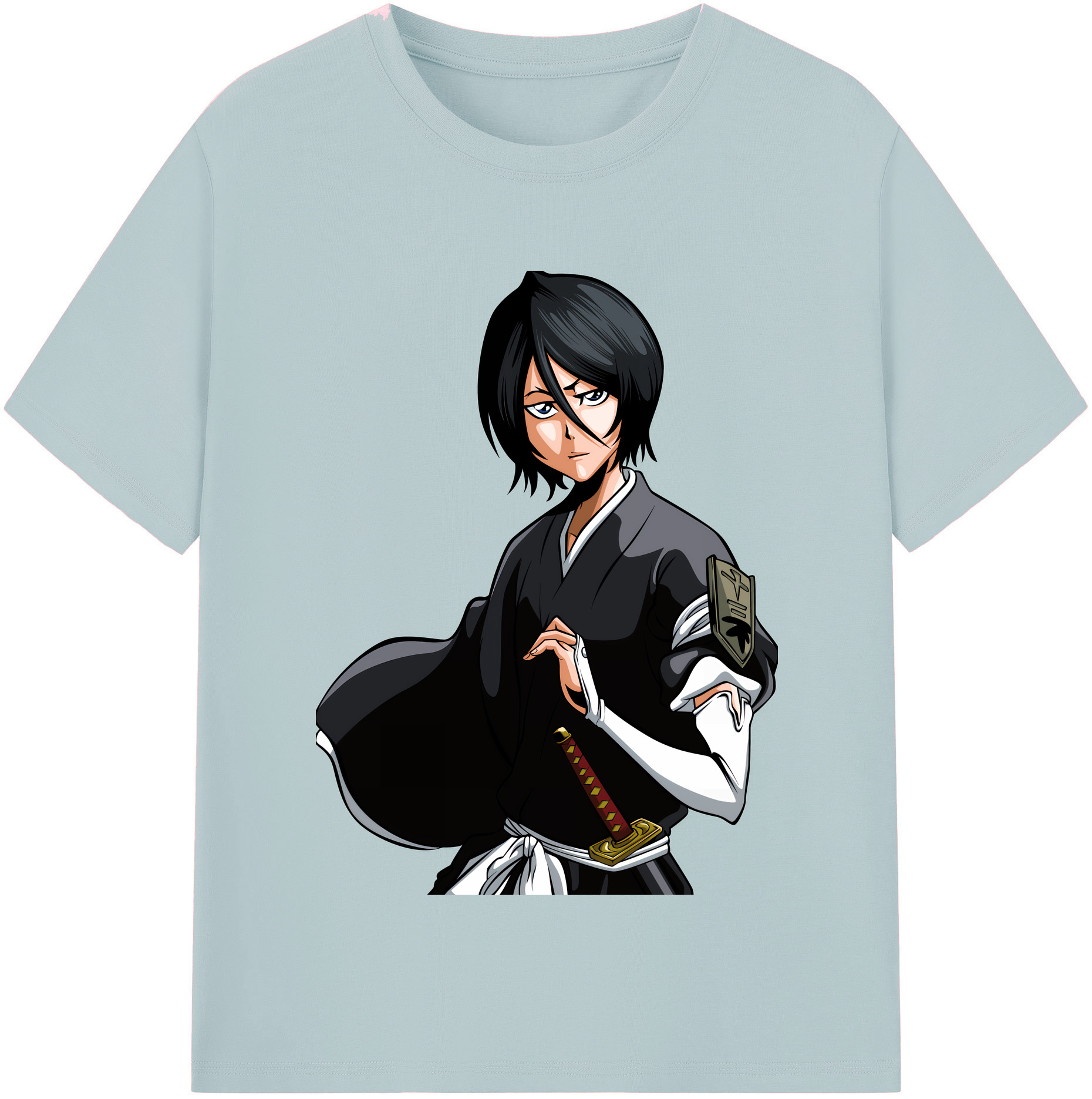 （画像用） ブリーチ 朽木ルキア BLEACH Kuchiki Rukia 綿100％半袖Tシャツ（フロントプリント）
